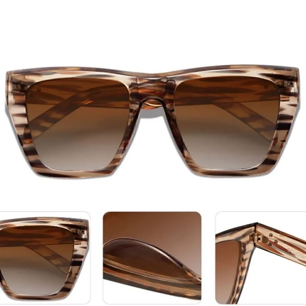Oversized Square Cat Eye Sunglasses - Picture 4 of 4